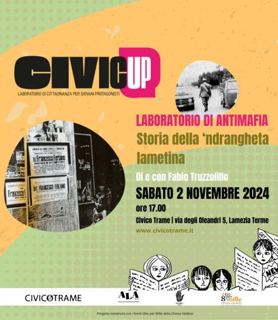 La storia della ‘ndrangheta lametina. Al Civico Trame un laboratorio di antimafia di e con lo storico Fabio Truzzolillo